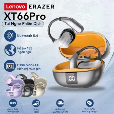 Lenovo Erazer XT66 Pro Tai Nghe Phiên Dịch Tai Nghe Bluetooth Không Dây Tai Nghe Thể Thao Ai Translator Bluetooth 5.4 LED màn chống nước IPX5
