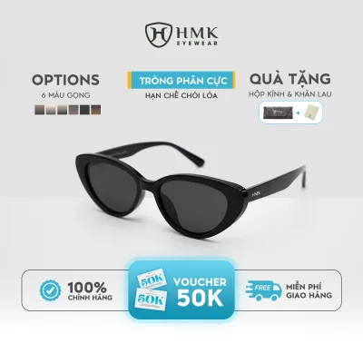 Hmk Eyewear Anti-Uv Sunglasses Trendy Fashion Cat Eye Shape Full Eye Protection - Km804