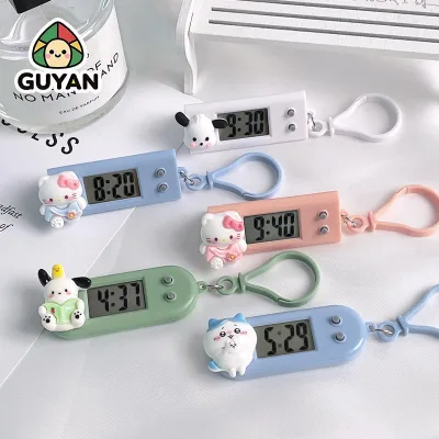 Đồng hồ điện tử hoạt hình nhỏ gọn, xem lịch xem giờ, tiện lợi treo xe máy, balo, chìa khoá...