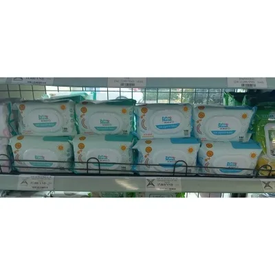 KHĂN GIẤY ƯỚT CAO CẤP BABY MOM 100 TỜ HƯƠNG PHẤN THEO TIÊU CHUẨN SINGAPORE