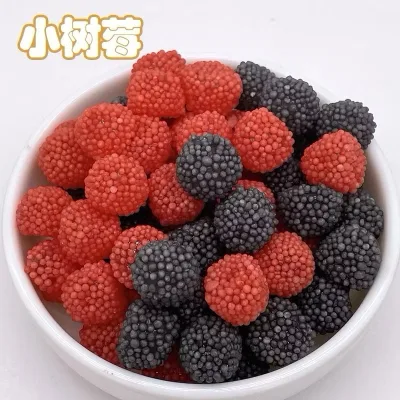 Kẹo dẻo quả mâm xôi, kẹo dẻo xoài ngon (túi zip 500g, 1kg) - đồ trang trí bánh kem