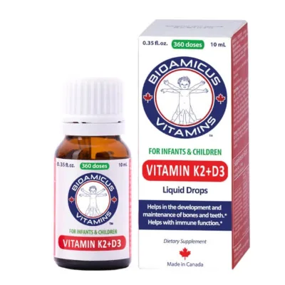 Vitamin K2D3 Bioamicus, Supports the Health of Children's Bones and Teeth