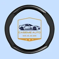 Bọc Vô Lăng Da Vân Carbon Có Đính Kèm Logo Theo Hãng Xe - Hàng Chính Hãng