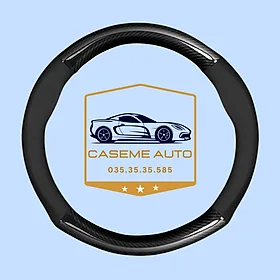 Bọc Vô Lăng Da Vân Carbon Có Đính Kèm Logo Theo Hãng Xe - Hàng Chính Hãng