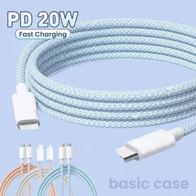 Dây Cáp Sạc Nhanh 20W cáp sạc bọc dù 1m Cho điện thoại không nóng máy không chai pin ổn định dòng điện