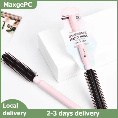 MaxgePC 1 chiếc lược cuộn Lược chải tóc tròn dụng cụ uốn tóc chăm sóc tạo kiểu xoăn lượn sóng