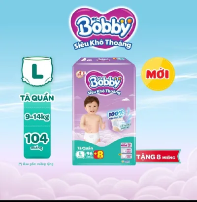Bobby Mega Jumbo Diaper Pants L96+4 Pieces