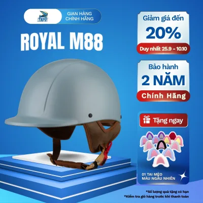 Royal M88 Half Helmet in Many Colors Navy Blue, Dolphin Hat for Men and Women