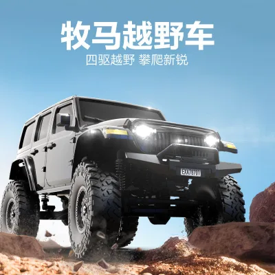 Xe điều khiển từ xa 4WD tỷ lệ 1:24 – Mô phỏng Jeep Wrangler, leo địa hình, dành cho trẻ em