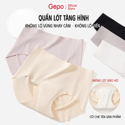 Quần Lót Nữ Tàng Hình Chống Lộ Chất Liệu Su Đúc Mềm Mịn Không Đường May Mặc Quần Ôm Body Legging Tập Gym Yoga GEPO