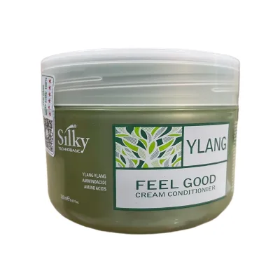 Kem hấp xả chăm sóc tóc bằng thảo dược YLANG Feel Good Conditioner SILKY 250ml