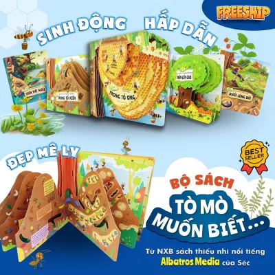Bộ sách - Tò Mò Muốn Biết (Trọn bộ 10 cuốn) Giúp bé ham học hỏi, phát triển trí sáng tạo