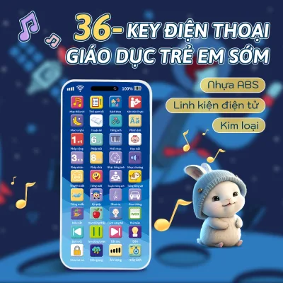 Điện thoại giáo dục sớm trẻ em - Học chữ cái số, bài hát, câu chuyện ngắn, Giá ưu đãi phù hợp bé 1-3 tuổi