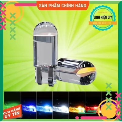 Set 10 Bóng Led T10 12V Siêu Sáng Đèn Led T10 Lắp Mặt Đồng Hồ Demi Xi Nhan Xe Máy Ô Tô Nhiều màu