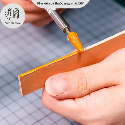 2 heads gum paste remover roller edge paint roller working tool leather belt bag pouch DIY craft