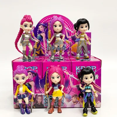 6 KPop Demon Hunters Nhân Vật Hành Động Mira Rumi Zoey HUNTR / X Demon Hunters Blind Box Bộ Sưu Tập Mô Hình Đồ Chơi