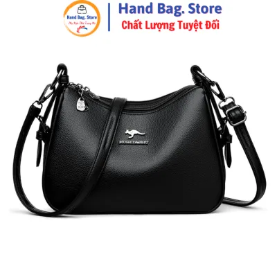 Túi xách đeo chéo, đeo vai kẹp nách công sở nữ size 27cm - da PU mềm dày dặn- Chính Hãng Mushidaishu