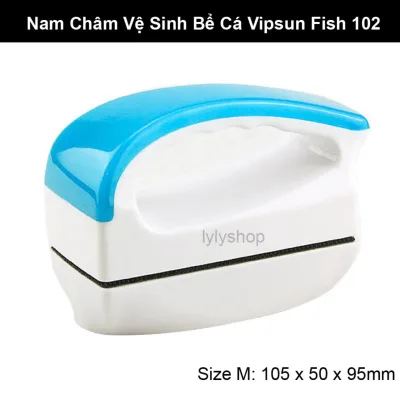 Nam Châm Vệ Sinh Bể Cá Vipsun Fish 102 (5 x10.5 cm) - Hàng Công ty