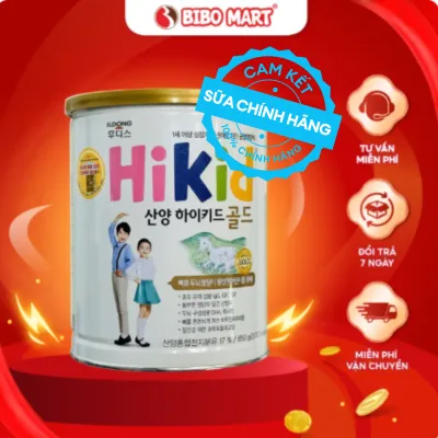 Hikid Goat Milk Powdered Milk Increases Height, Brain Development, Supports Digestion for Children from 1 - 9 Years Old Can 650g - Bibo Mart