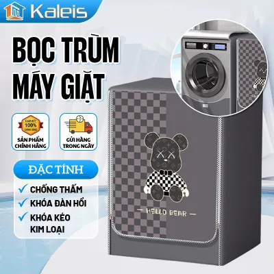 Kaleis Bọc trùm máy giặt cửa ngang chống nước - che mát, chống bụi bẩn dành cho máy 6-10kg