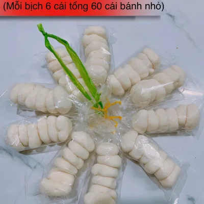 Xâu bánh bao sữa tuổi thơ 10 bịch/ 1 bịch 6 cái mini (60 cái bánh)