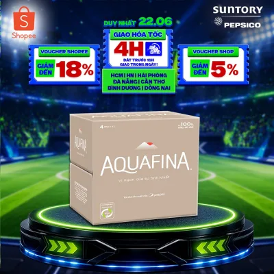Thùng 4 Chai Nước tinh khiết Aquafina (5L/chai)