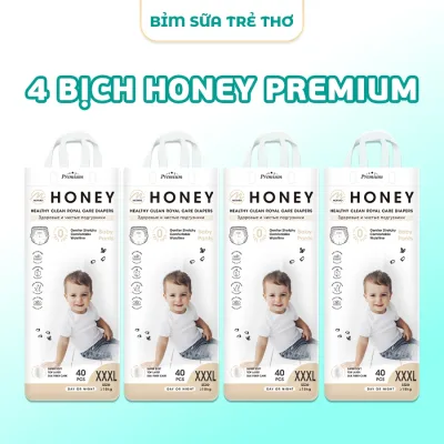Tã Bỉm Honey Chính Hãng, Bỉm Honey Premium Mẫu Mới, Bỉm Dán/Quần Full Size