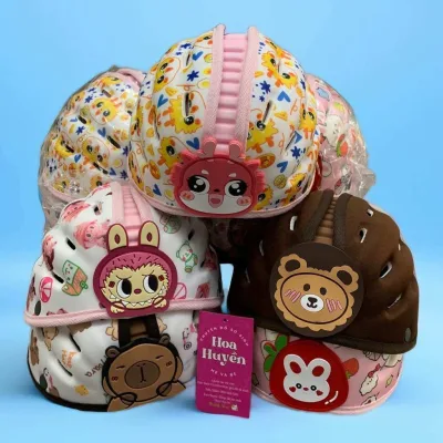High-Quality, Ultra-Light, Breathable Helmet for Babies from 6 Months to 4 Years Old | Soft, Safe Helmet for Babies with Cute Animal Patterns, Suitable for Both Boys and Girls