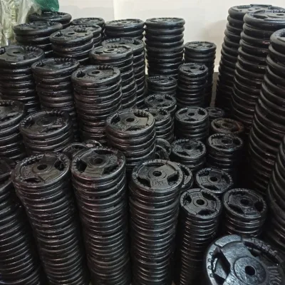 bánh tạ gang 1kg cao cấp, chuyên dụng tập gym, thể dục, thể thao, bánh tạ lỗ phi 30 kết hợp đòn tạ phi 27mm