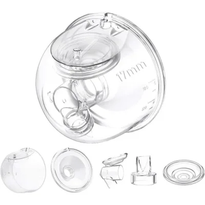 Phụ kiện máy hút sữa điện rảnh tay Momcozy S9/S12 Pro- Cổ nối/ Van chân không/ Màng silicone/ Phễu hút sữa/ Cup hút sữa