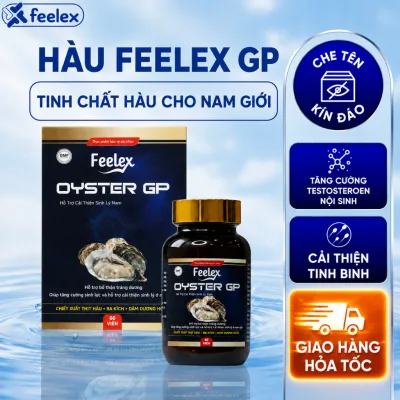 Tinh chất hàu biển cao cấp tăng cường sinh lý nam Feelex Oyster GP - 60 viên