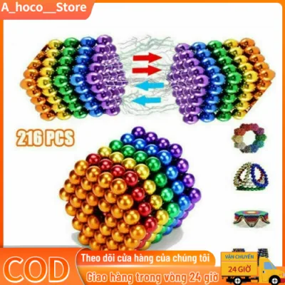 216 Chiếc 5Mm Bóng Từ Tính Mini Bóng Từ Tính Buck Bóng Bóng Nam Châm Bóng Đồ Chơi Cho Trẻ Em Khối Xếp Hình
