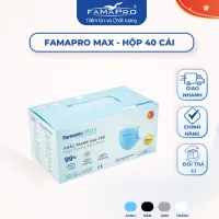 Khẩu trang y tế 4 lớp Max Famapro Nam Anh 40cái/hộp