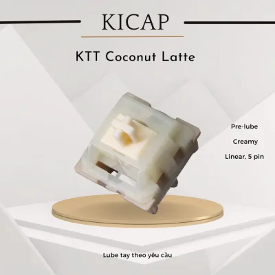 Switch KTT Coconut Latte v2 - Âm creamy | âm nhỏ êm, linear, tuyến tính giống cherry red