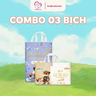 Tã Bỉm Momo Luxury Chính Hãng, Bỉm Dán/Quần, Bỉm Đóng Đêm Cho Bé Full Size