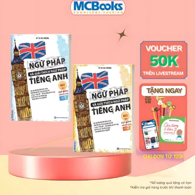 Sách - Combo Ngữ Pháp Và Giải Thích Ngữ Pháp Tiếng Anh Cơ Bản Và Nâng Cao 80/20 (Tập 1 + Tập 2)