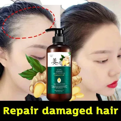 Tăng trưởng tóc nhanh rụng tóc hói đầu dầu gội gừng 500ml kiểm soát dầu làm mới và giữ ẩm khử trùng dinh dưỡng làm sạch nhẹ nhàng chăm sóc tóc