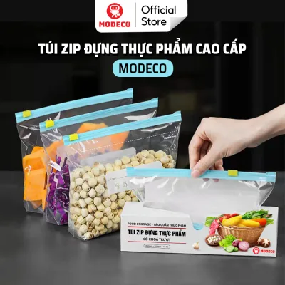 Modeco Premium Zip Bags for Food - Bags for Storing Food, Dry Goods, and Fresh Food in the Refrigerator - Safe, Reusable