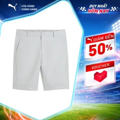 Quần Đùi Thể Thao Golf PUMA Nam Dealer Short 10 Ash Gray Màu Xám