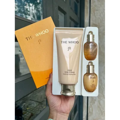 Bộ Sữa Rửa Mặt Dưỡng Da The Whoo Gongjinhyang Clarifying Cleansing Foam Special Set - Làm Sạch Sâu, Dưỡng Ẩm