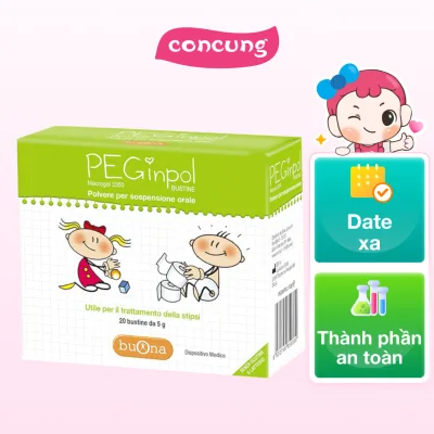 Bột nhuận tràng peginpol táo bón (hộp 20 gói) - Buona