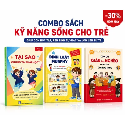 Combo sách 3 cuốn: Định luật Murphy, Tại sao phải học, Giàu hay nghèo không bằng có học thức