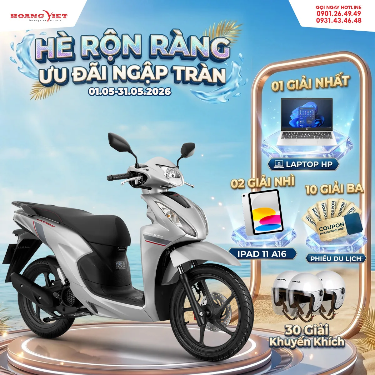 Xe Máy Honda Vision 110cc 2026 - Phiên Bản Thể Thao