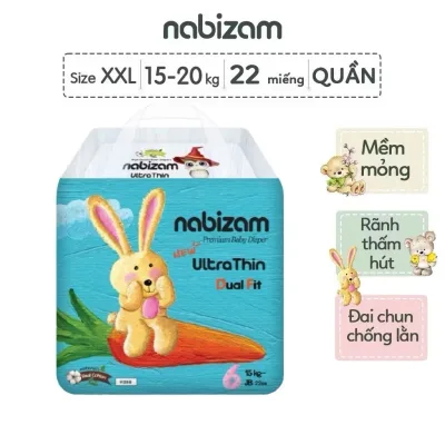 Bỉm quần Nabizam ultrathin/ Nabizam 4 mùa/ Signature Summer đủ size L30/XL25/XXL22