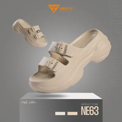 DÉP HAI QUAI NESTY KHÓA CÀI, ĐẾ ĐỘN 6CM, CHẤT LIỆU EVA NHẸ, ÊM, KHÔNG THẤM NNƯỚC NE63
