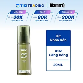 Xịt Khóa Nền Cố Định Glamrr Q Vegan Super Stay Makeup Fixer 50ml