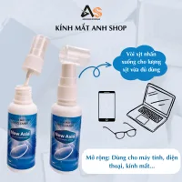 Nước lau kính dạng xịt chuyên dụng dành cho mắt kính, màn hình điện thoại 60ml giúp mắt kính sạch trong hơn