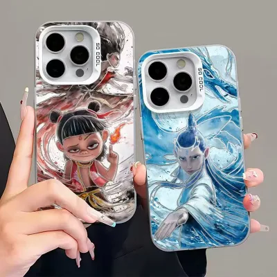 Vỏ Điện Thoại Hoạt Hình Nezha Aobing Vỏ Điện Thoại Di Động Vỏ Điện Thoại Cặp Đôi Quà Tặng