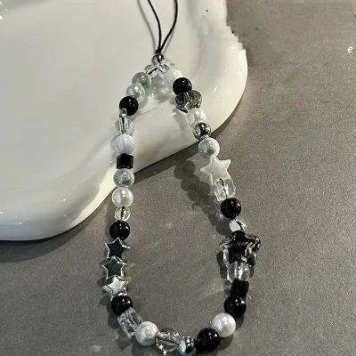 Ngôi Sao Ngọc Trai Đính Hạt Dây Điện Thoại Quyến Rũ Mùa Hè Handmade Di Động Quà Tặng Trang Sức