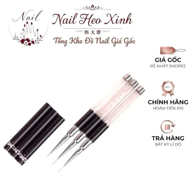 Cọ vẽ nét cán đá 7mm 9mm 11mm làm móng nghệ thuật